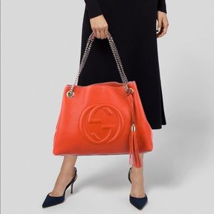Gucci GG Logo SoHo Chain shoulder bag
